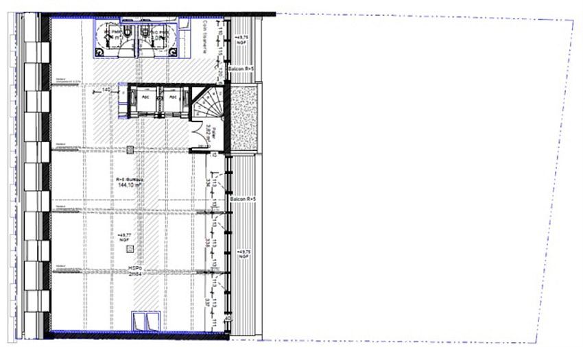 Bureau Location 75009 PARIS 17 RUE SAULNIER