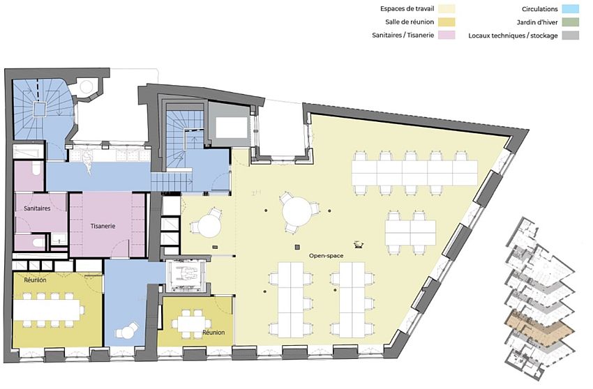 Bureau Location 75002 PARIS 2-4 RUE DE DAMIETTE