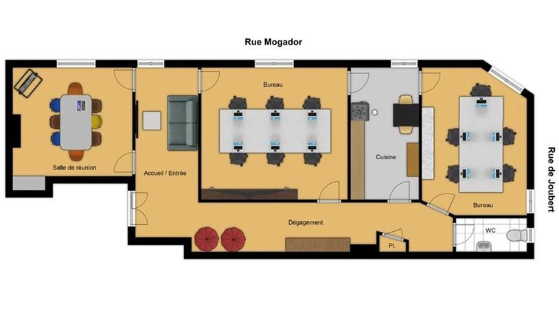 Bureau Location 75009 PARIS 18 RUE DE MOGADOR
