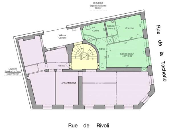 Bureau Location 75004 PARIS 35 RUE DE RIVOLI