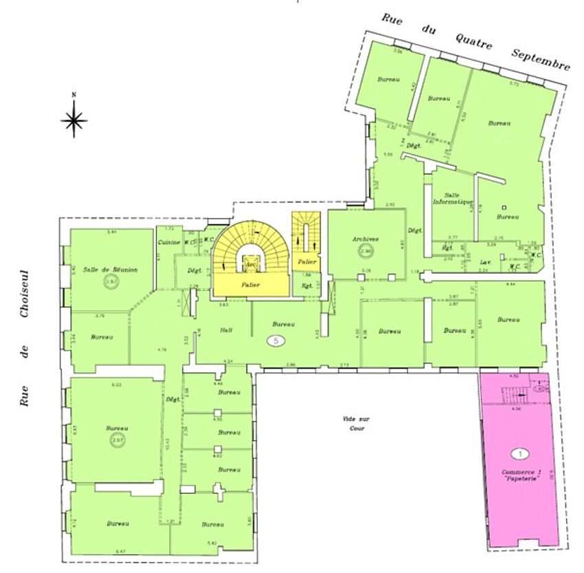 Bureau Location 75002 PARIS 19 RUE DU 4 SEPTEMBRE