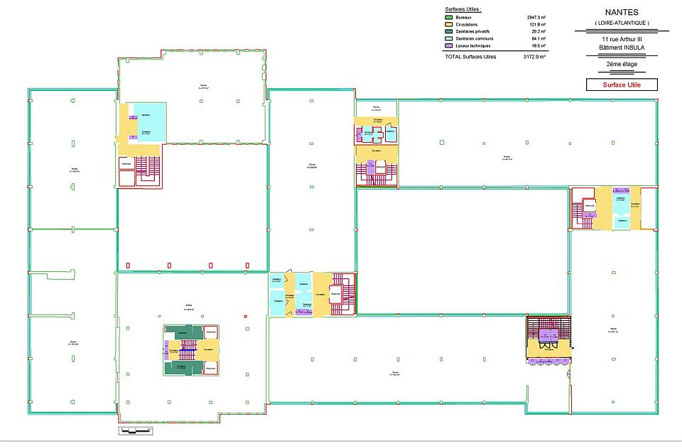 Bureau Location 44200 NANTES 11 RUE ARTHUR III