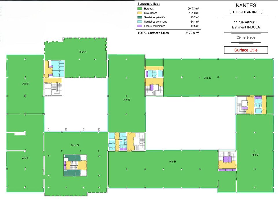 Bureau Location 44200 NANTES 11 RUE ARTHUR III