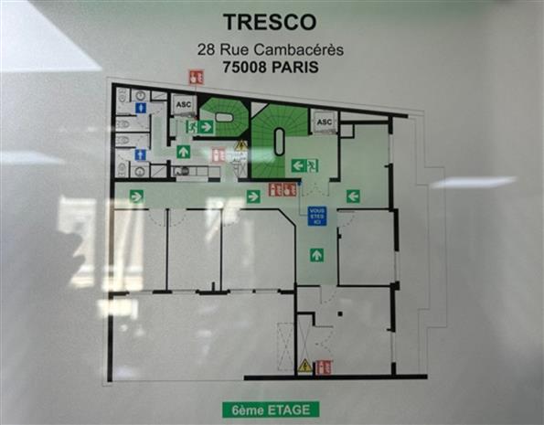 Bureau Location 75008 PARIS 28 RUE CAMBACERES