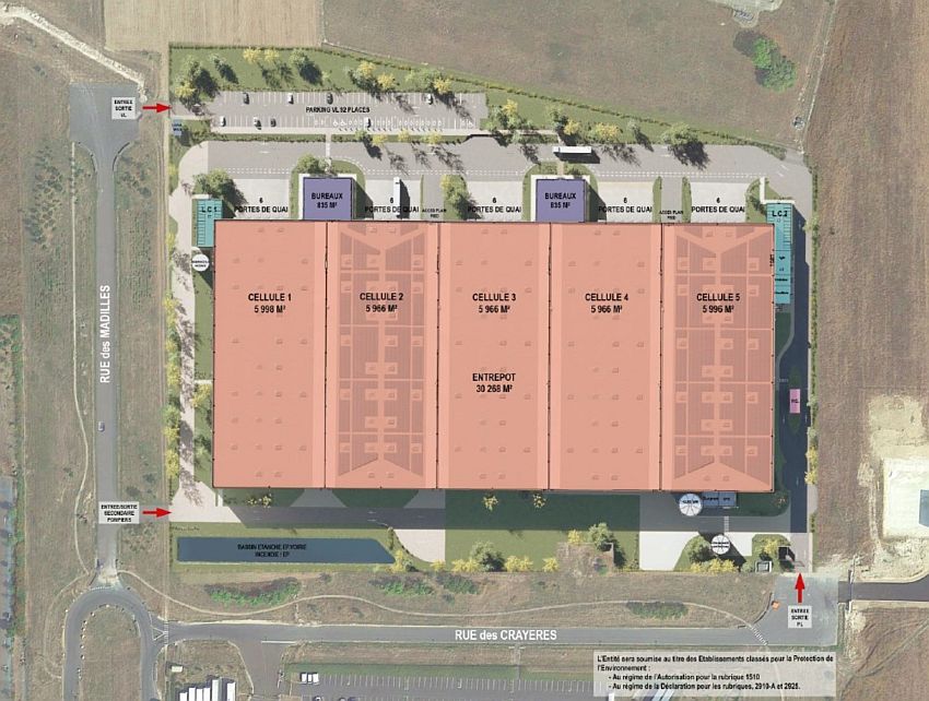 Entrepôt / Local d'activités Location 51520 RECY