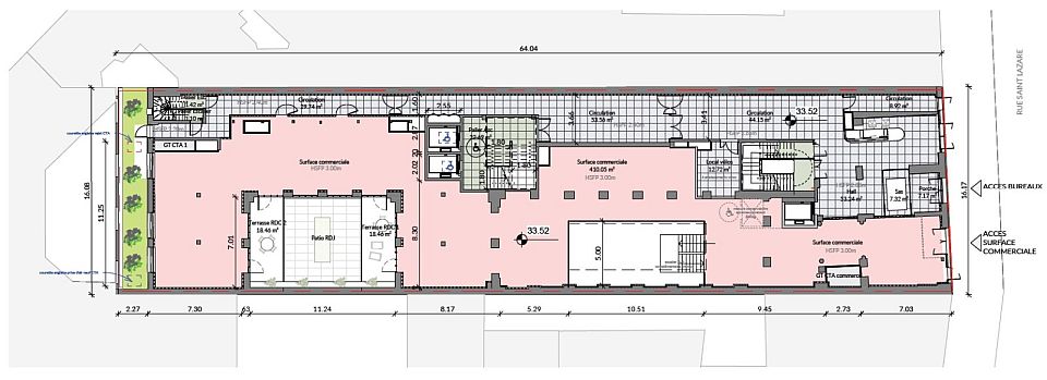 Bureau Location 75009 PARIS 74 RUE SAINT LAZARE