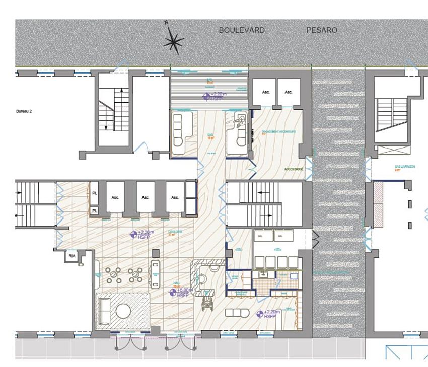 Bureau Location 92000 NANTERRE 24 BOULEVARD DE PESARO