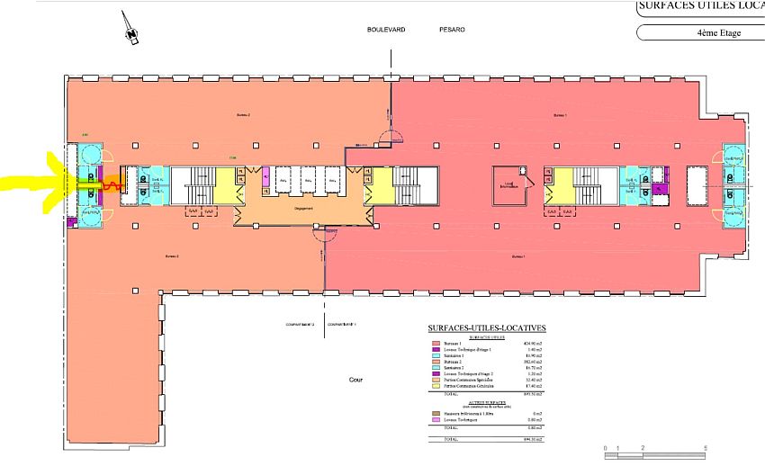 Bureau Location 92000 NANTERRE 24 BOULEVARD DE PESARO