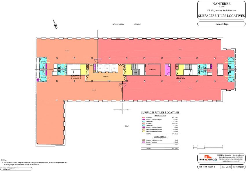 Bureau Location 92000 NANTERRE 24 BOULEVARD DE PESARO