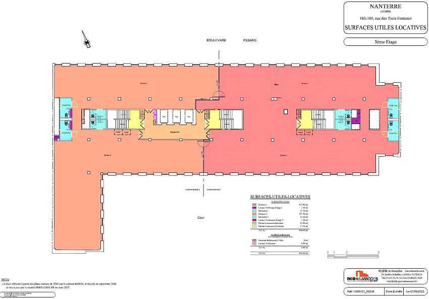 Bureau Location 92000 NANTERRE 24 BOULEVARD DE PESARO