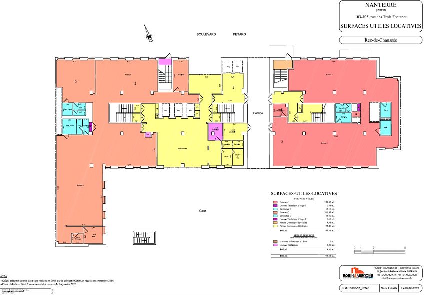 Bureau Location 92000 NANTERRE 24 BOULEVARD DE PESARO