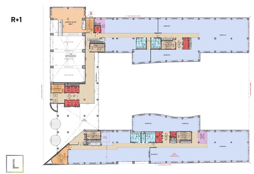 Bureau Location 92300 LEVALLOIS PERRET 49 AVENUE GEORGES POMPIDOU