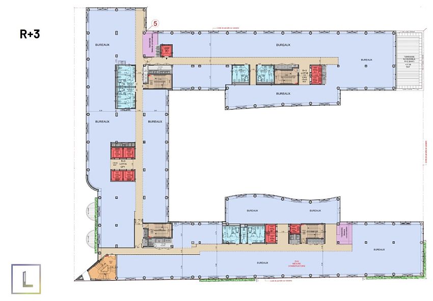 Bureau Location 92300 LEVALLOIS PERRET 49 AVENUE GEORGES POMPIDOU