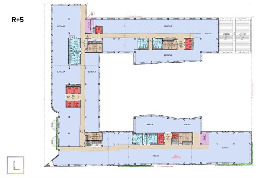 Bureau Location 92300 LEVALLOIS PERRET 49 AVENUE GEORGES POMPIDOU
