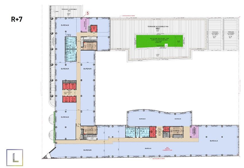 Bureau Location 92300 LEVALLOIS PERRET 49 AVENUE GEORGES POMPIDOU
