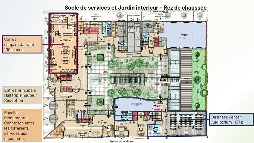 Bureau Location 92300 LEVALLOIS PERRET 49 AVENUE GEORGES POMPIDOU
