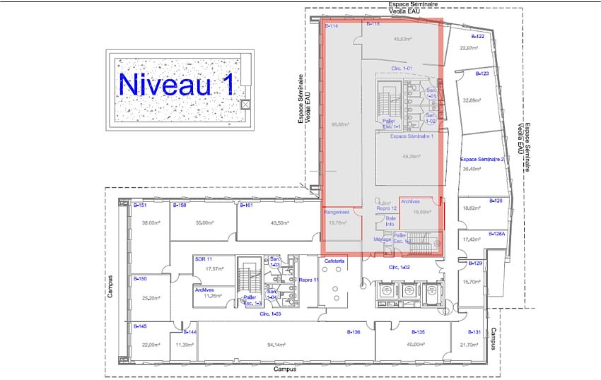 Bureau Location 44200 NANTES 6 RUE NATHALIE SARRAUTE