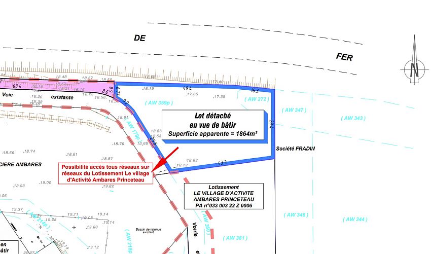 Terrain Vente 33440 AMBARES ET LAGRAVE