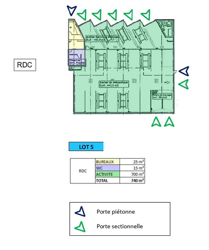 Local d'activités Location 69200 VENISSIEUX