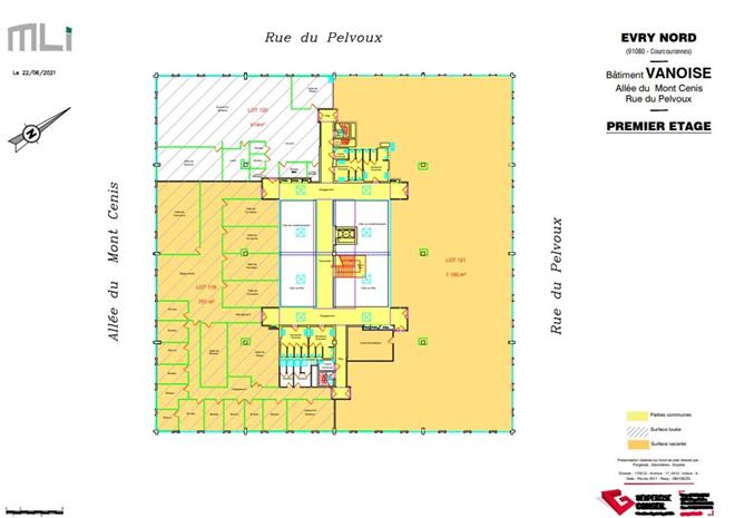 Bureau Location 91080 COURCOURONNES 6-18 RUE DU PELVOUX