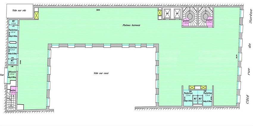 Bureau Location 75008 PARIS 17 RUE DE SURENE