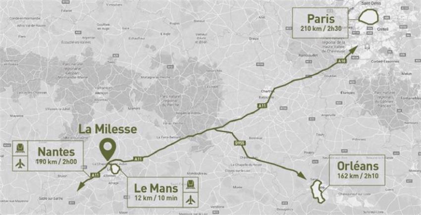 Entrepôt / Local d'activités Location 72650 LA MILESSE