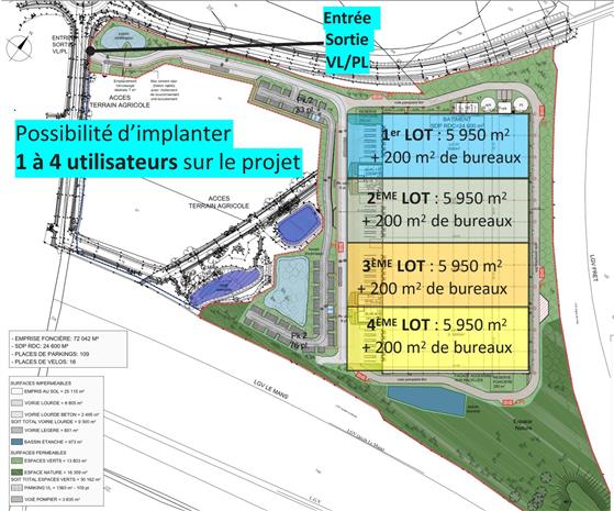 Entrepôt / Local d'activités Location 72650 LA MILESSE