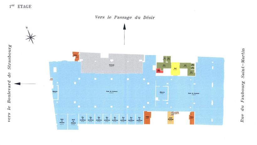 Bureau Location 75010 PARIS 85-87 RUE DU FAUBOURG SAINT MARTIN