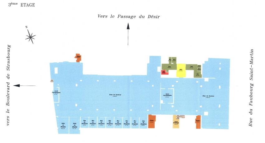 Bureau Location 75010 PARIS 85-87 RUE DU FAUBOURG SAINT MARTIN