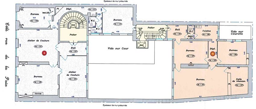 Bureau Location 75002 PARIS