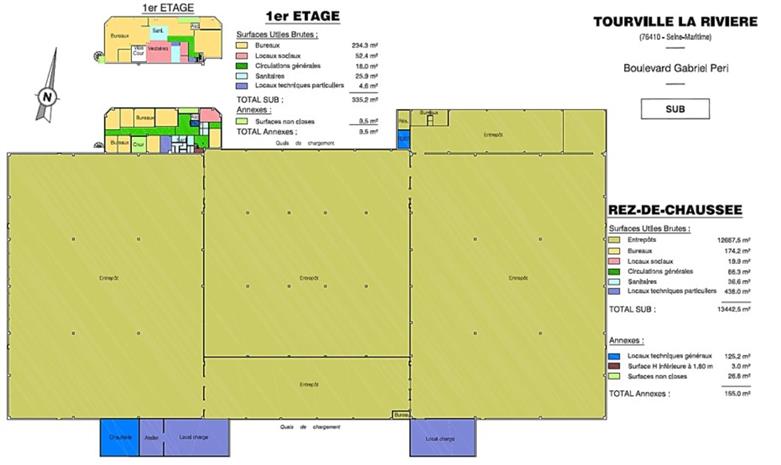 Entrepôt / Local d'activités Vente/Location 76410 TOURVILLE LA RIVIERE