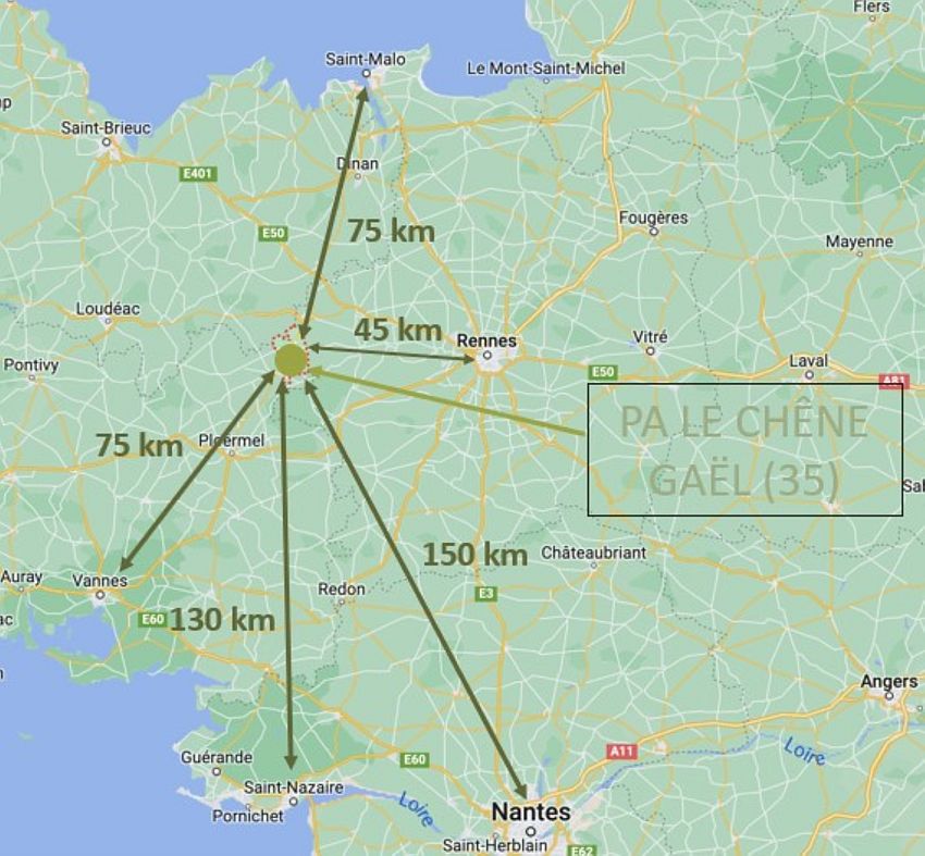 Entrepôt / Local d'activités Vente/Location 35290 GAEL  PARC D ACTIVITE LE CHENE