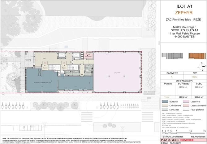 Bureau Vente/Location 44400 REZE  BOULEVARD VICTOR SCHOELCHER