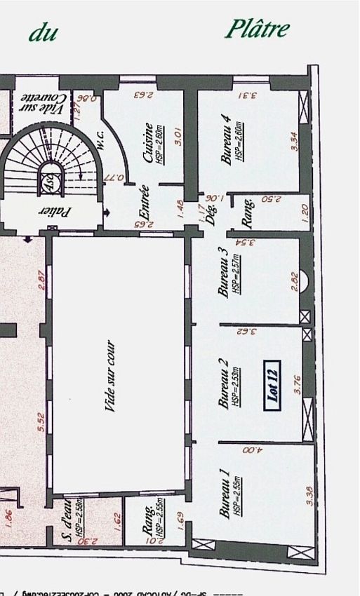 Bureau Location 75004 PARIS 32 RUE DU TEMPLE