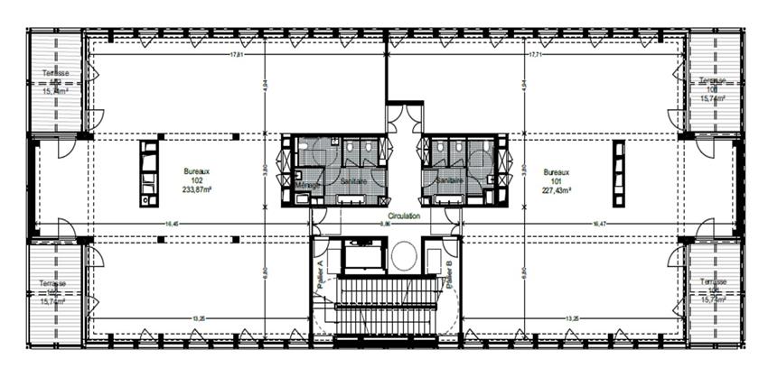 Bureau Location 35136 ST JACQUES DE LA LANDE  RUE LOUIS JACQUES DAGUERRE