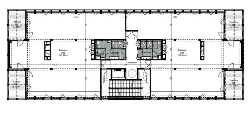 Bureau Location 35136 ST JACQUES DE LA LANDE  RUE LOUIS JACQUES DAGUERRE