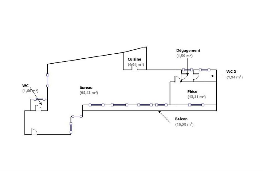 Bureau Location 75008 PARIS 36 AVENUE HOCHE