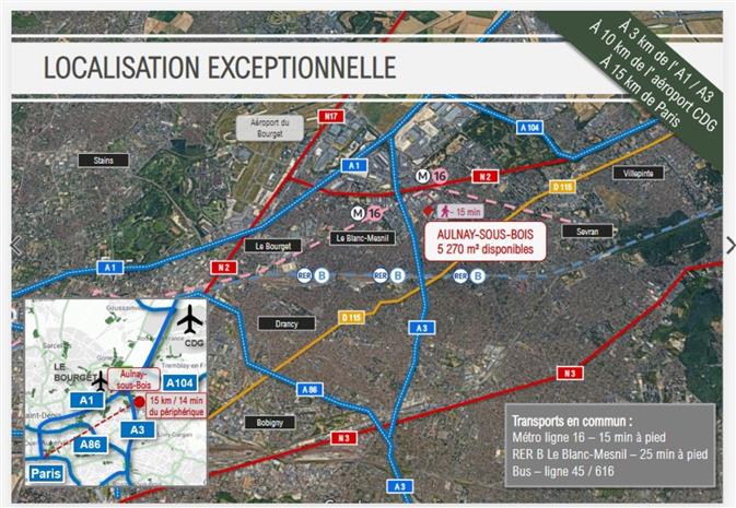 Local d'activités Location 93600 AULNAY SOUS BOIS