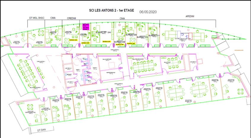 Bureau Vente/Location 44700 ORVAULT 3 ROND POINT DES ANTONS