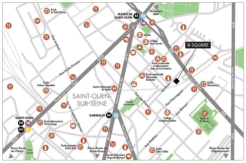Bureau Location 93400 ST OUEN 22-30 BOULEVARD BIRON