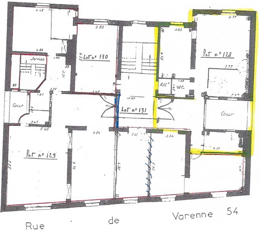Bureau Location 75007 PARIS 54 RUE DE VARENNE