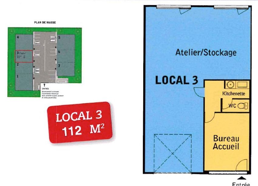 Local d'activités Location 31850 MONTRABE