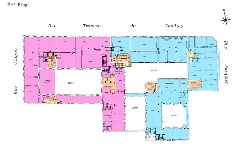 Bureau Location 75008 PARIS 52 RUE D'ANJOU