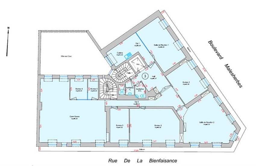 Bureau Location 75008 PARIS