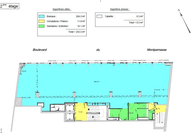 Bureau Location 75014 PARIS 170-170BIS BOULEVARD DU MONTPARNASSE