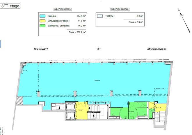 Bureau Location 75014 PARIS 170-170BIS BOULEVARD DU MONTPARNASSE