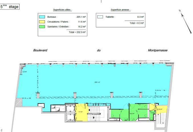 Bureau Location 75014 PARIS 170-170BIS BOULEVARD DU MONTPARNASSE