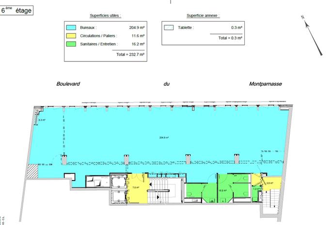 Bureau Location 75014 PARIS 170-170BIS BOULEVARD DU MONTPARNASSE