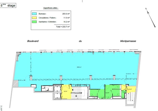Bureau Location 75014 PARIS 170-170BIS BOULEVARD DU MONTPARNASSE