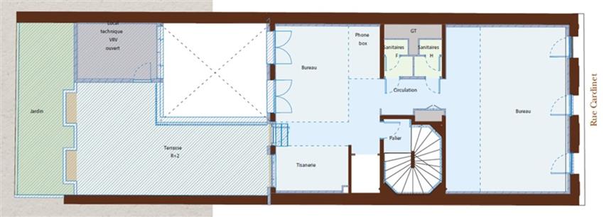 Bureau Location 75017 PARIS 115 RUE CARDINET